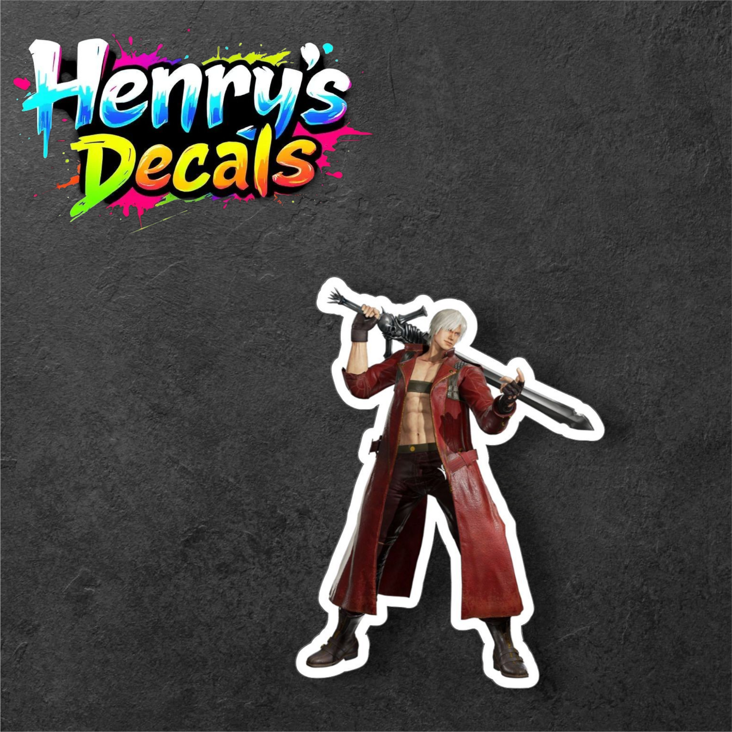 Video Game Dante Sticker Car Decal