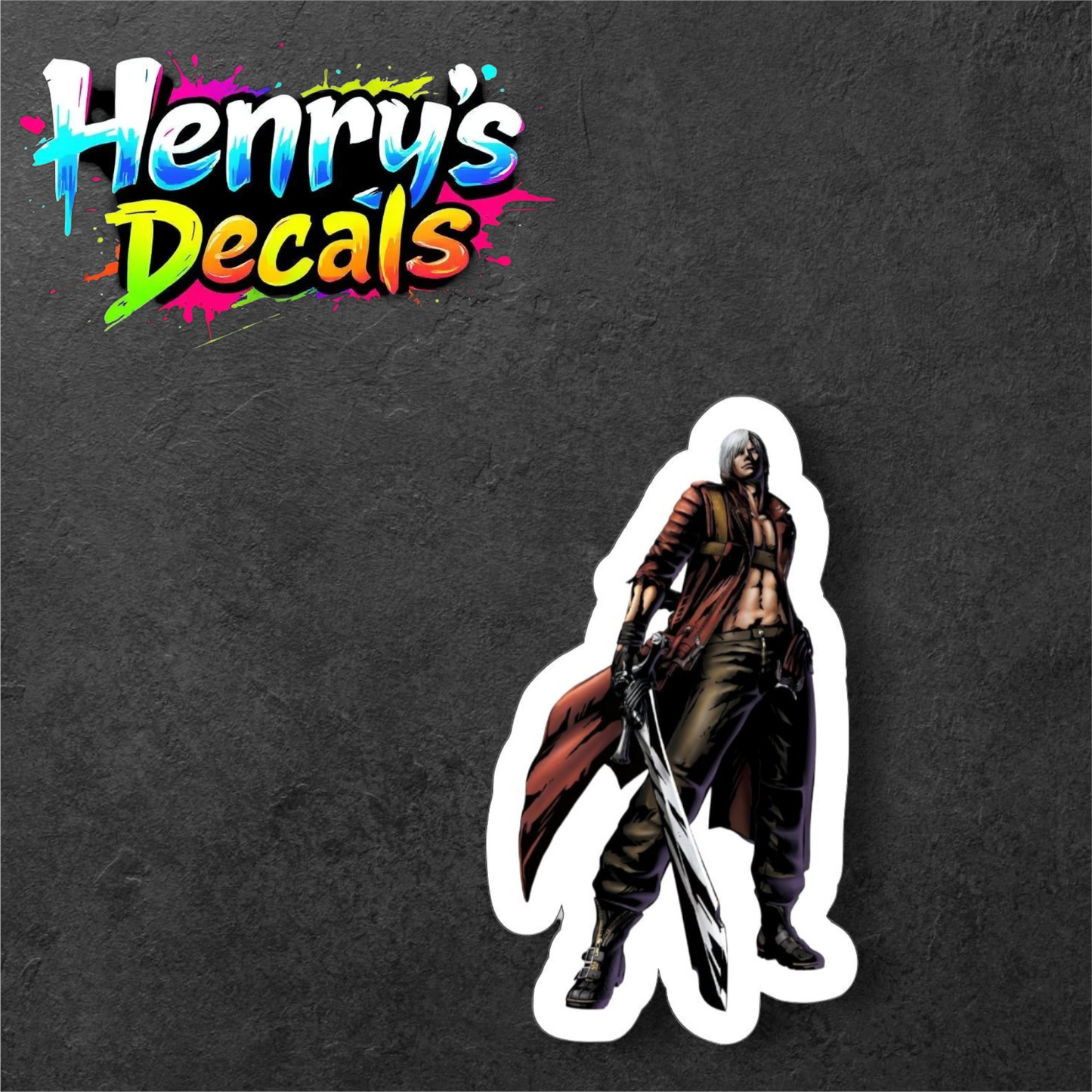 Video Game Dante Sticker Car Decal
