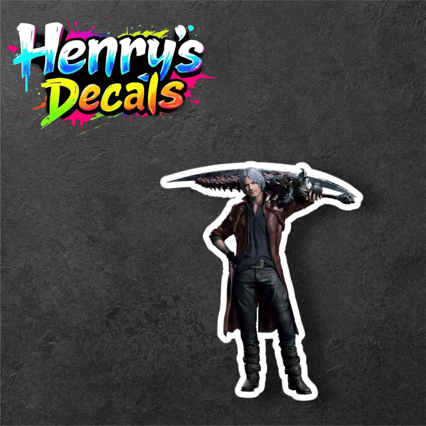 Video Game Dante Sticker Car Decal