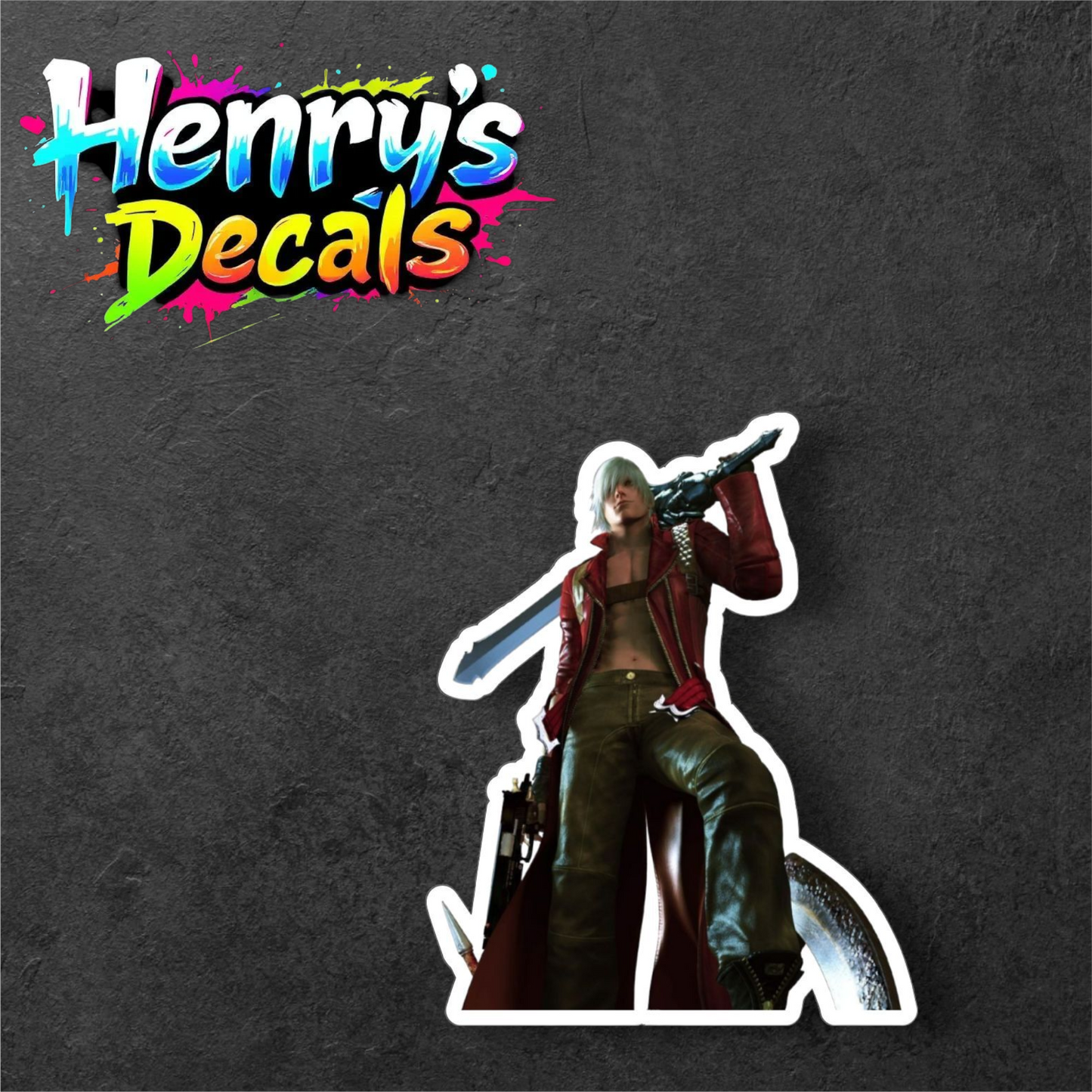 Video Game Dante Sticker Car Decal