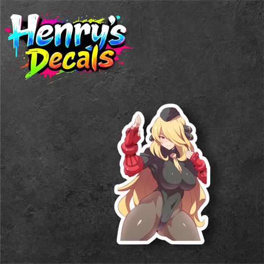 Anime Cynthia Sticker Car Decal