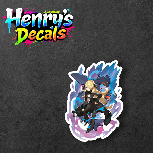 Anime Cynthia Sticker Car Decal