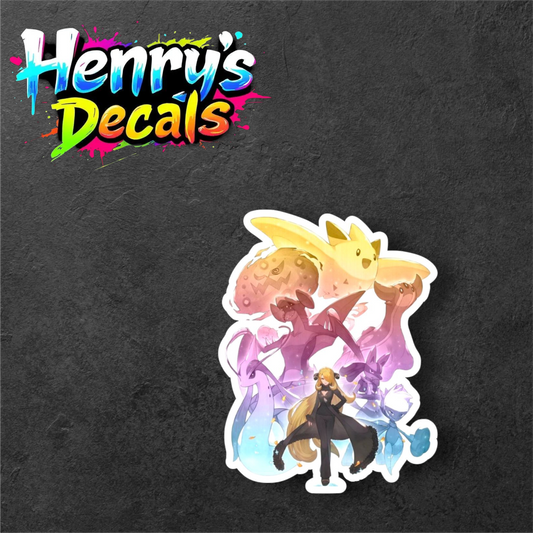 Anime Cynthia Sticker Car Decal