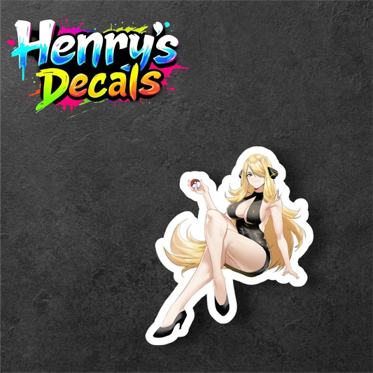 Anime Cynthia Sticker Car Decal