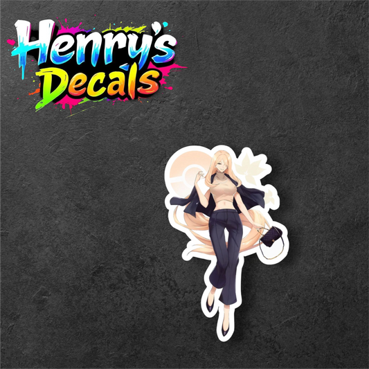 Anime Cynthia Sticker Car Decal