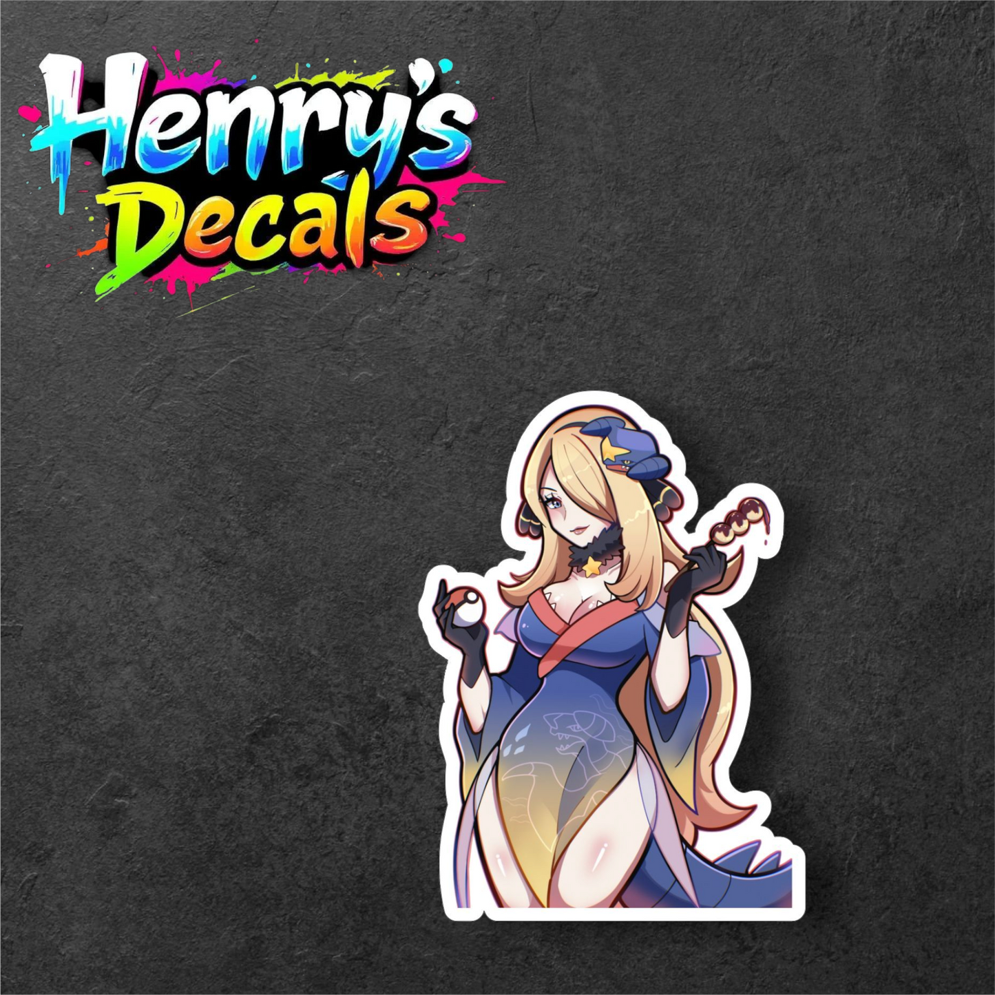 Anime Cynthia Sticker Car Decal
