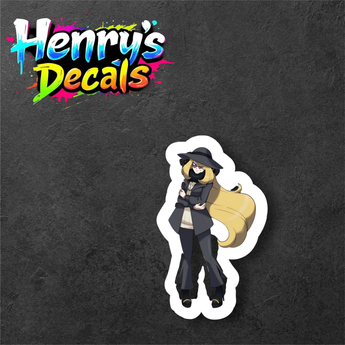 Anime Cynthia Sticker Car Decal