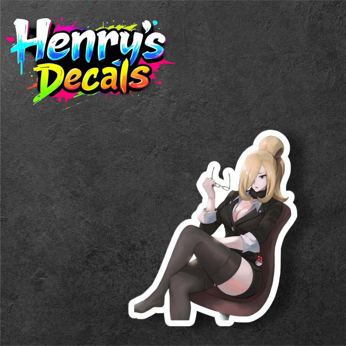 Anime Cynthia Sticker Car Decal