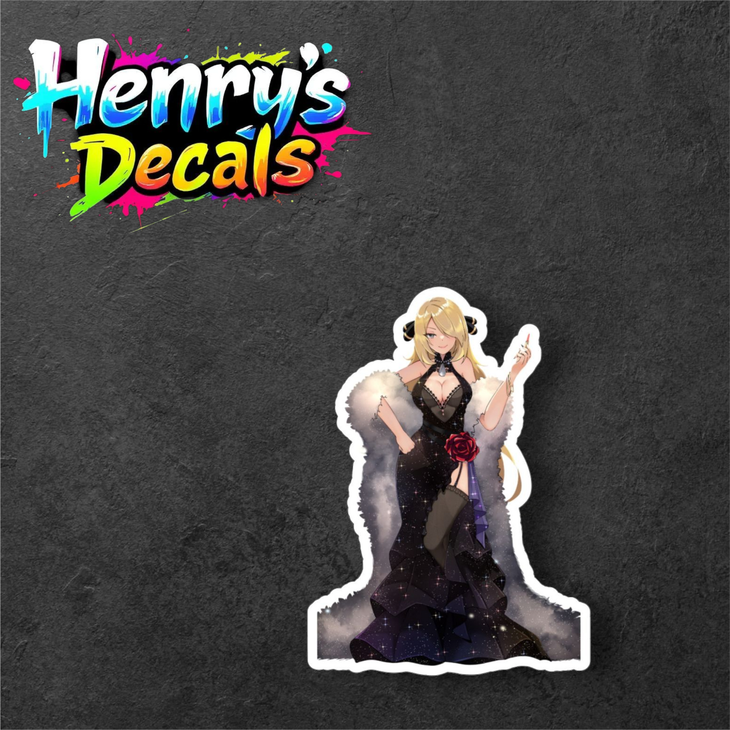 Anime Cynthia Sticker Car Decal