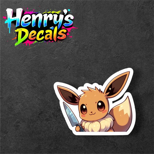 Anime Eevee Sticker Car Decal