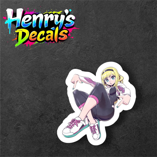 Cartoon Gwen Sticker Car Decal