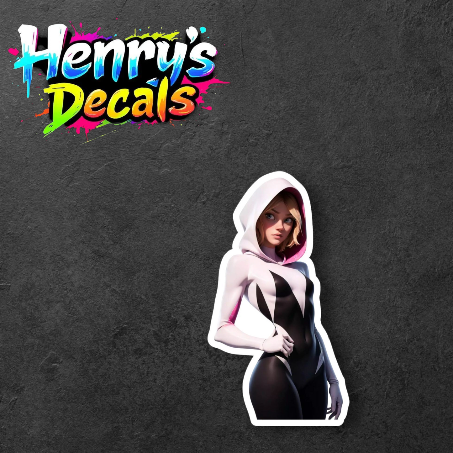 Cartoon Gwen Sticker Car Decal