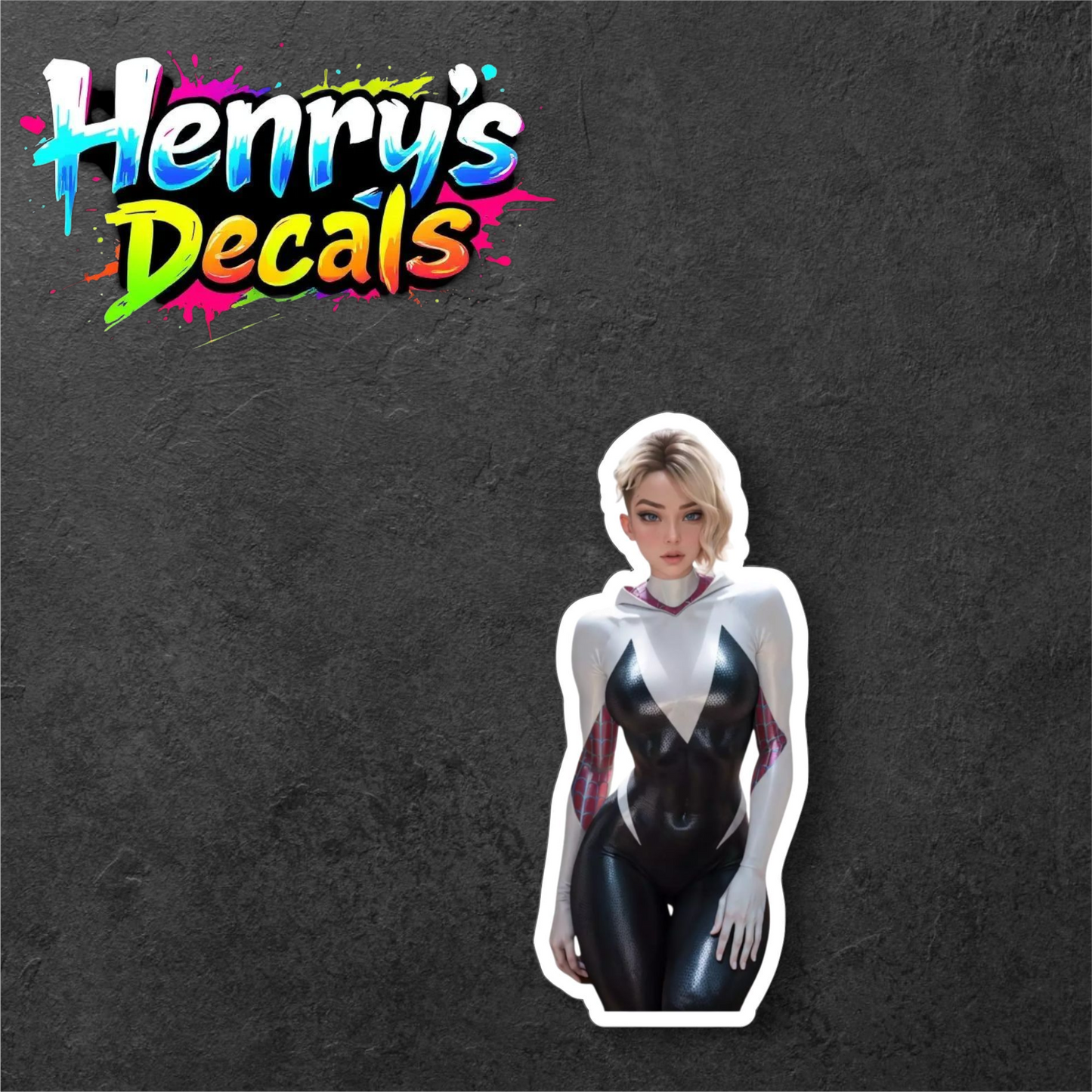 Cartoon Gwen Sticker Car Decal