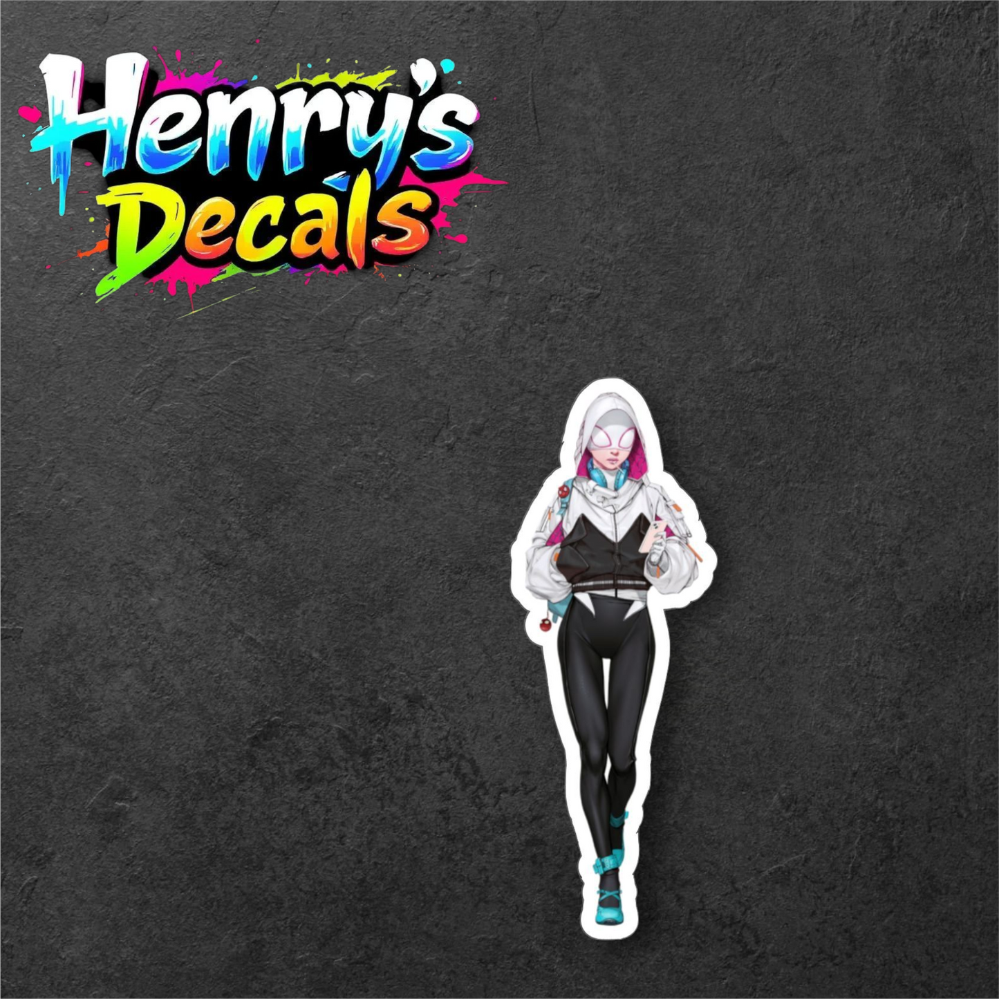 Cartoon Gwen Sticker Car Decal