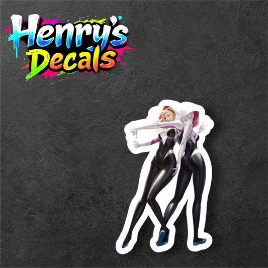 Cartoon Gwen Sticker Car Decal