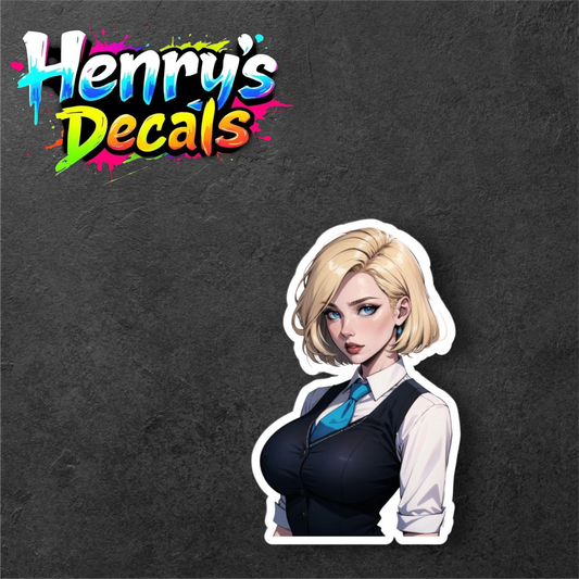 Cartoon Gwen Sticker Car Decal