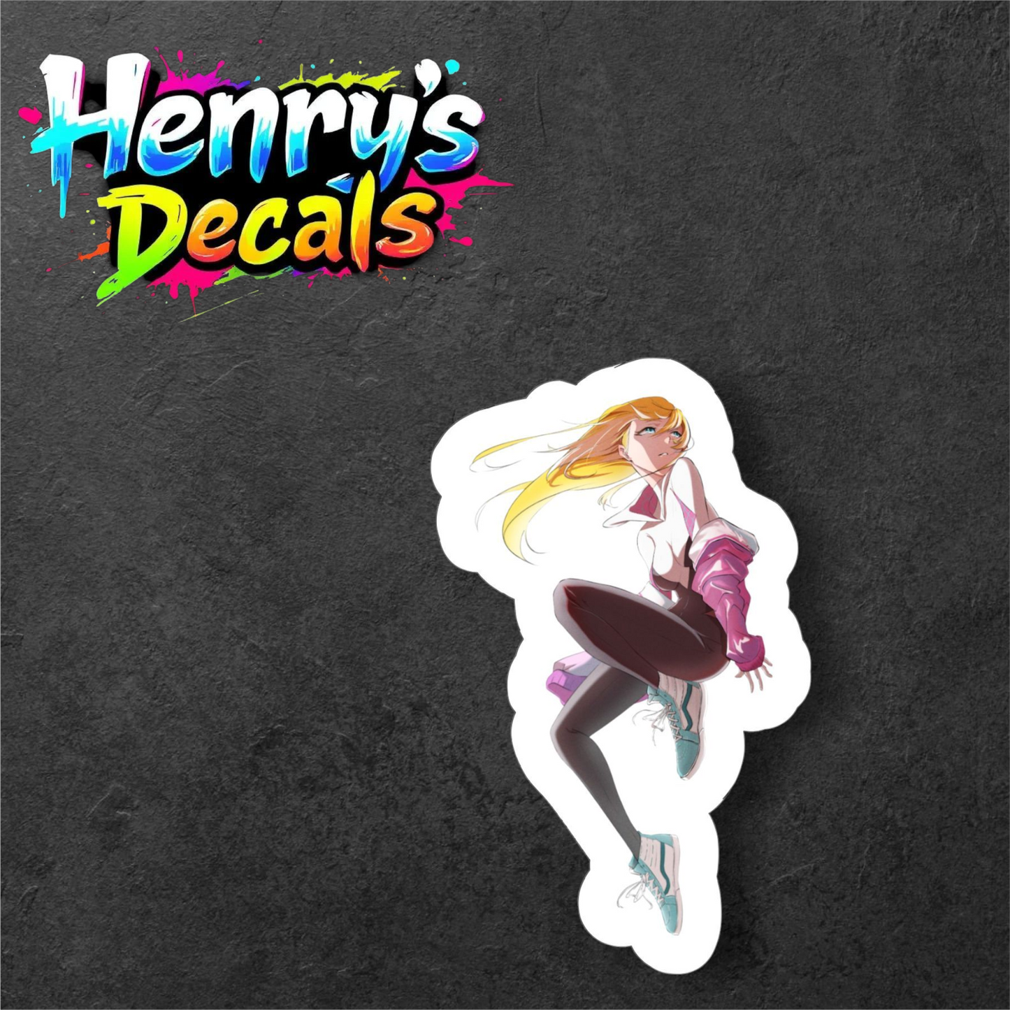 Cartoon Gwen Sticker Car Decal