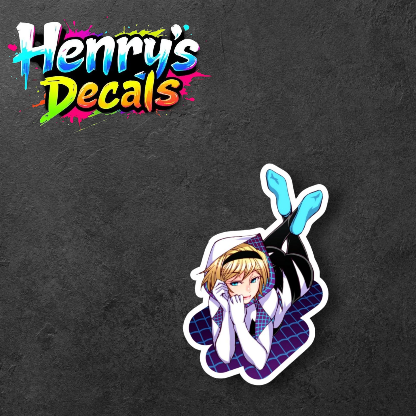 Cartoon Gwen Sticker Car Decal