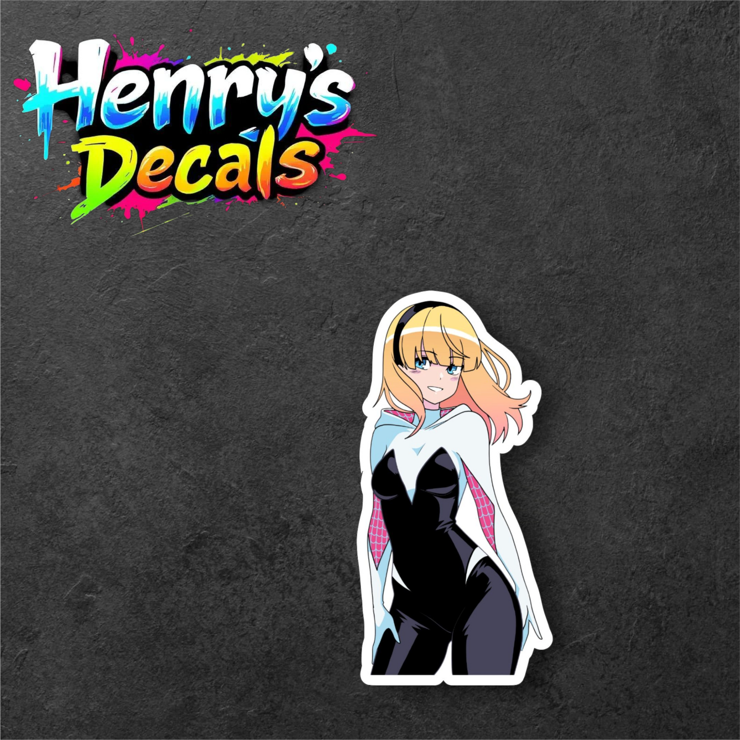 Cartoon Gwen Sticker Car Decal