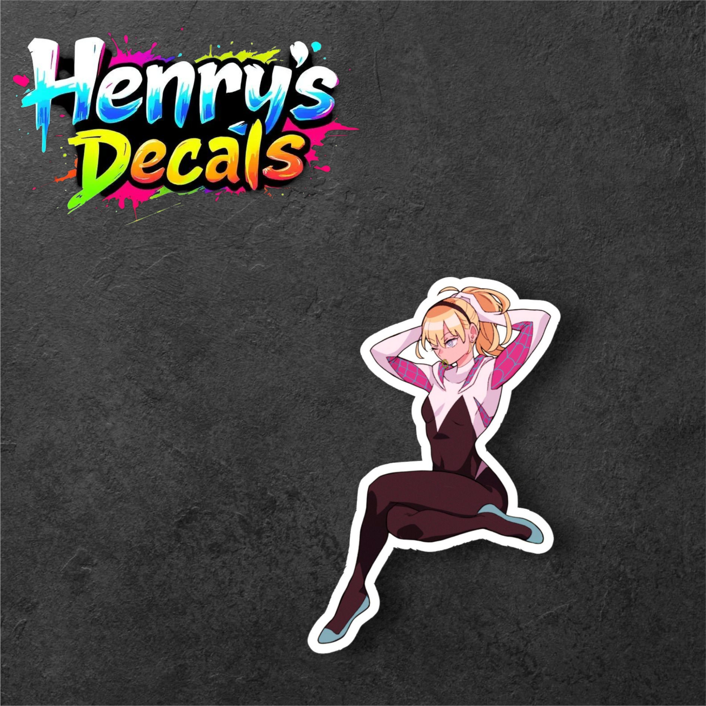 Cartoon Gwen Sticker Car Decal