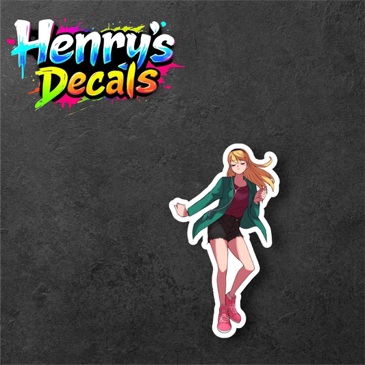 Cartoon Gwen Sticker Car Decal