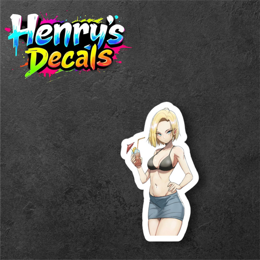Android 18 Sticker Car Decal