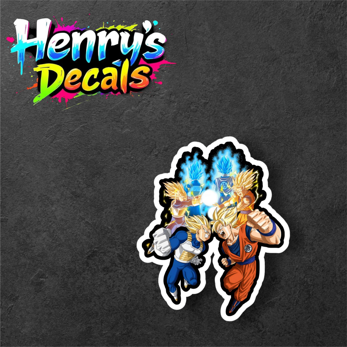Vegeta & Goku Sticker Car Decal