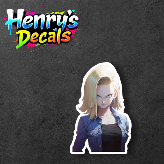 Android 18 Sticker Car Decal