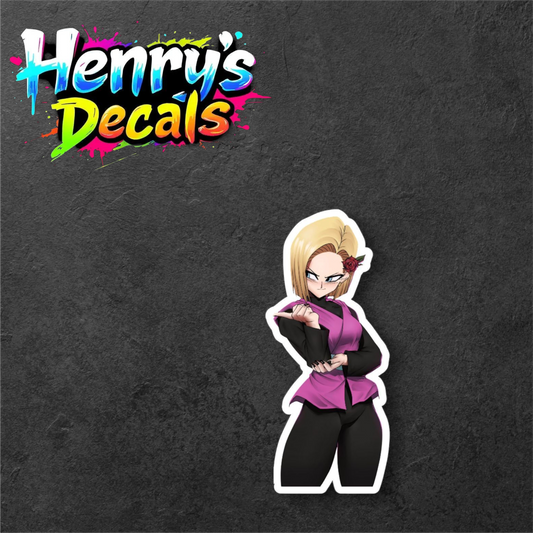 Android 18 Sticker Car Decal