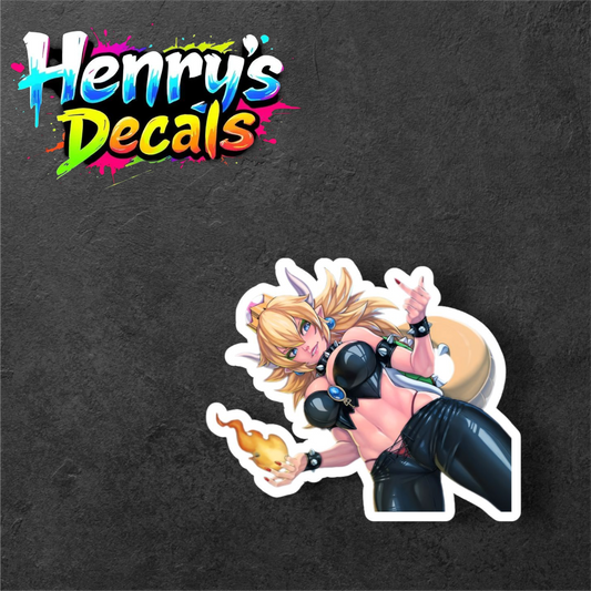 Bowsette Sticker Car Decal