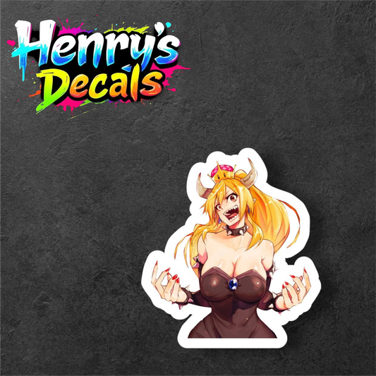 Bowsette Sticker Car Decal