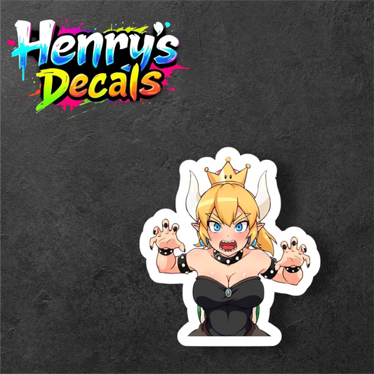 Bowsette Sticker Car Decal
