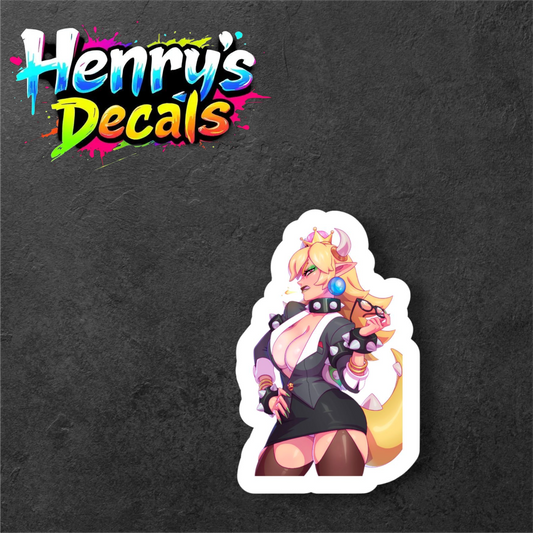 Bowsette Sticker Car Decal