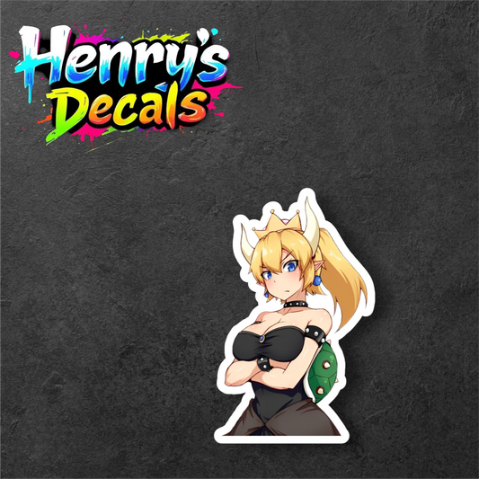Bowsette Sticker Car Decal