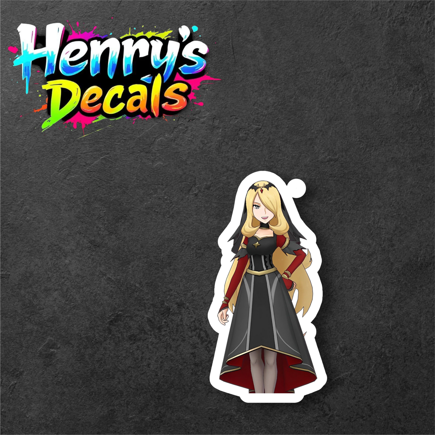 Anime Cynthia Sticker Car Decal