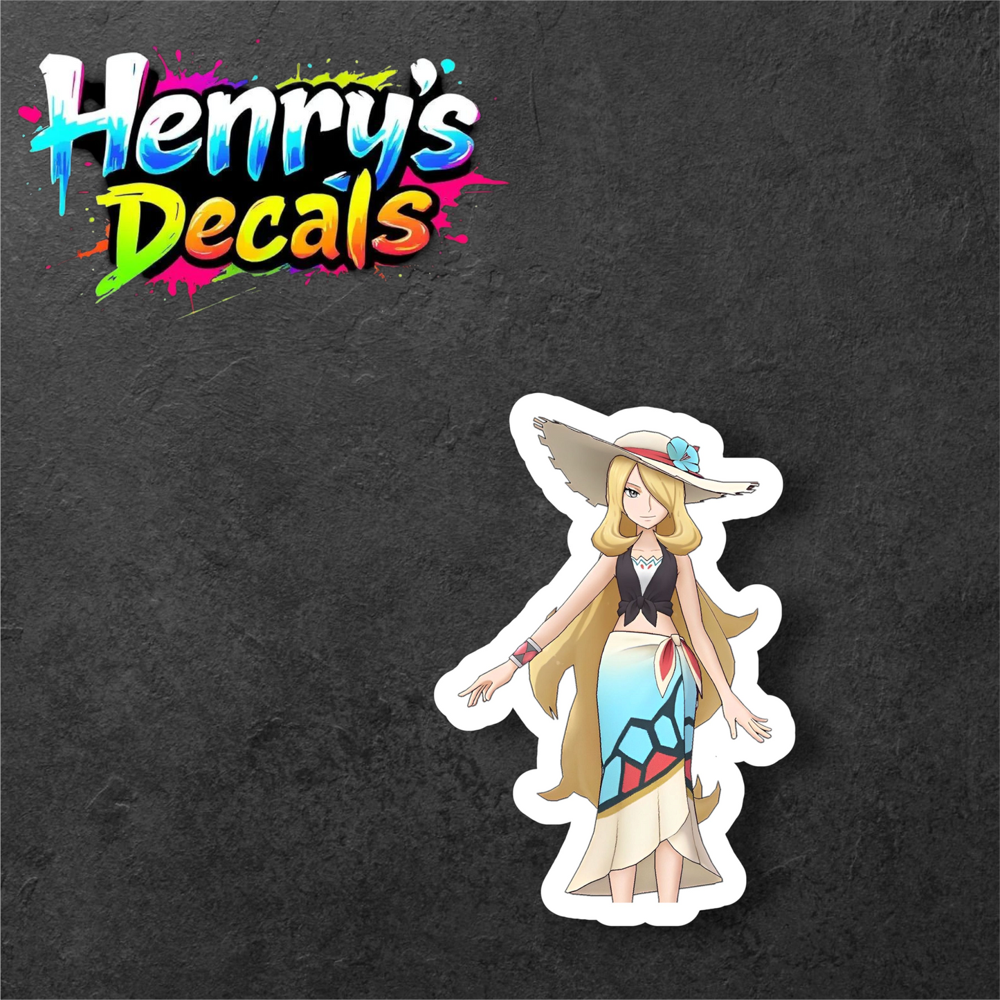 Anime Cynthia Sticker Car Decal