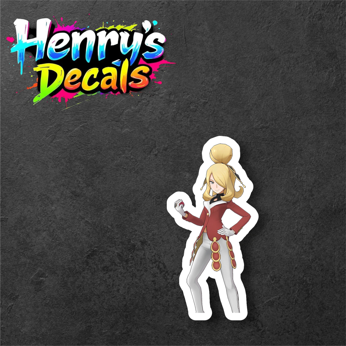 Anime Cynthia Sticker Car Decal