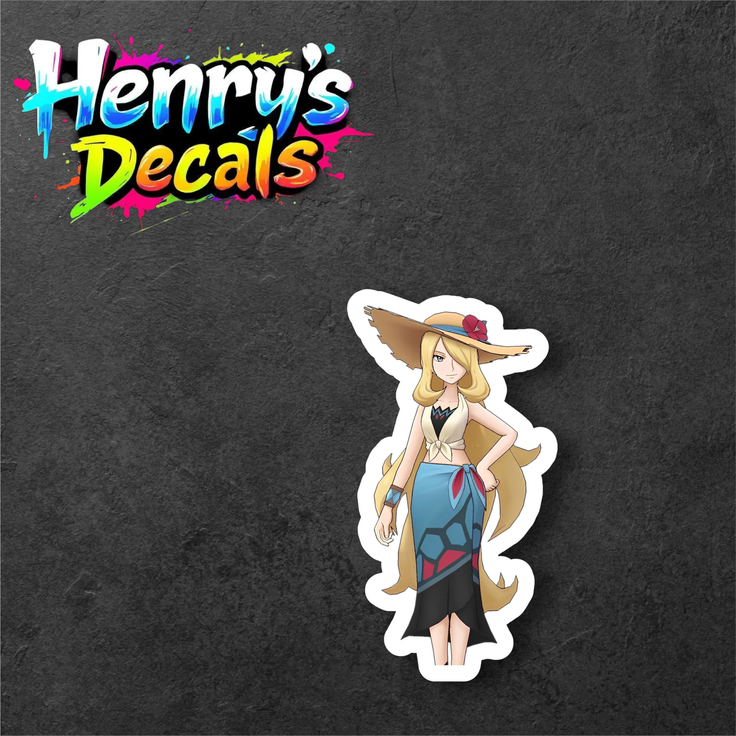 Anime Cynthia Sticker Car Decal