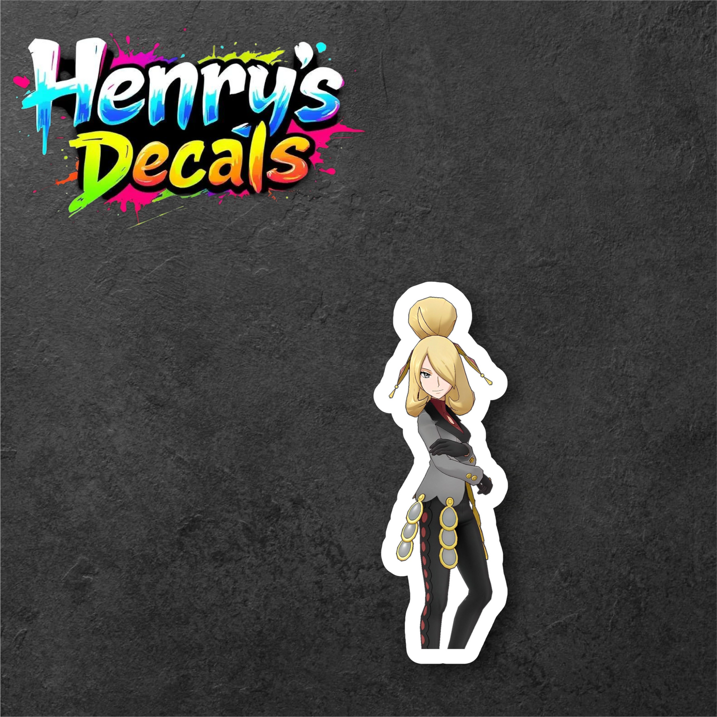 Anime Cynthia Sticker Car Decal