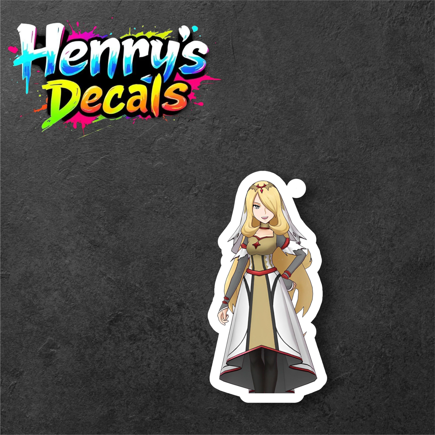 Anime Cynthia Sticker Car Decal