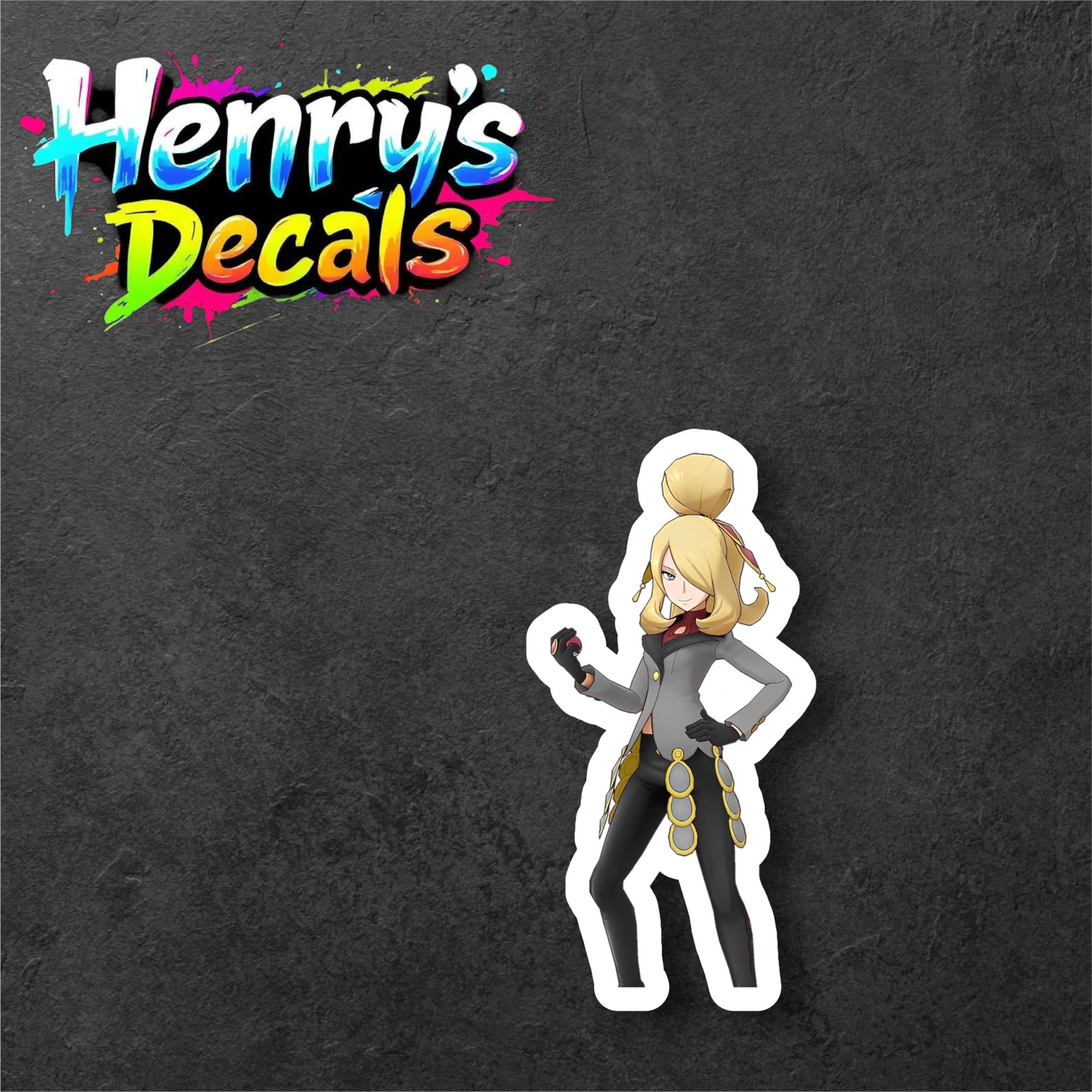Anime Cynthia Sticker Car Decal