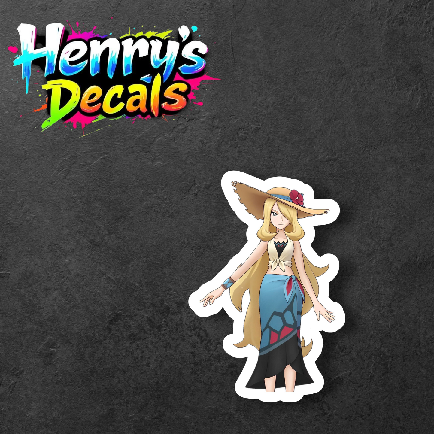 Anime Cynthia Sticker Car Decal
