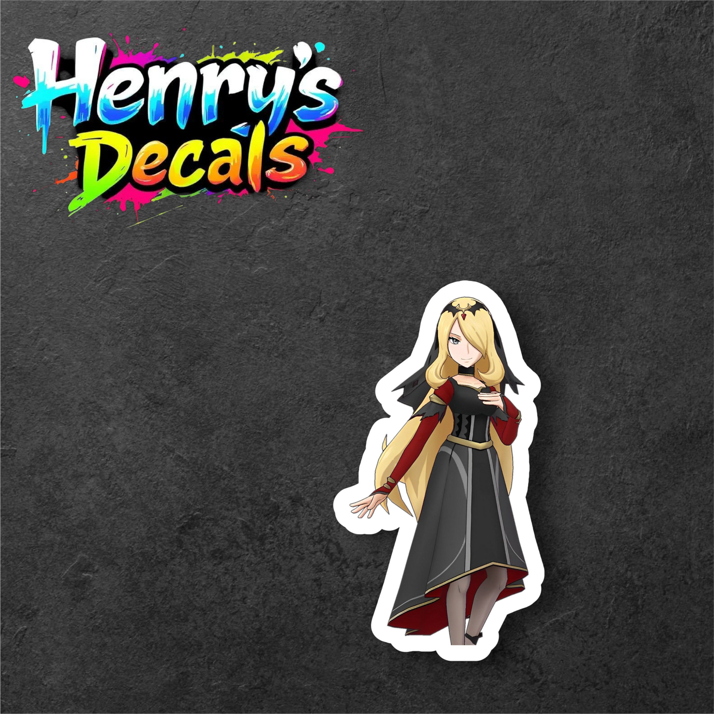 Anime Cynthia Sticker Car Decal