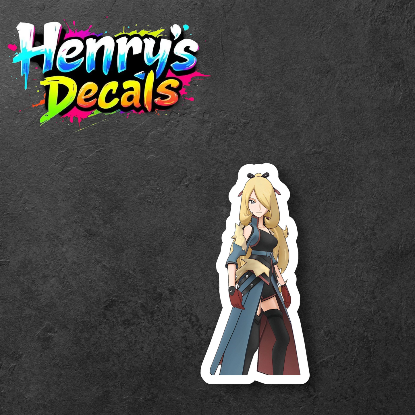 Anime Cynthia Sticker Car Decal