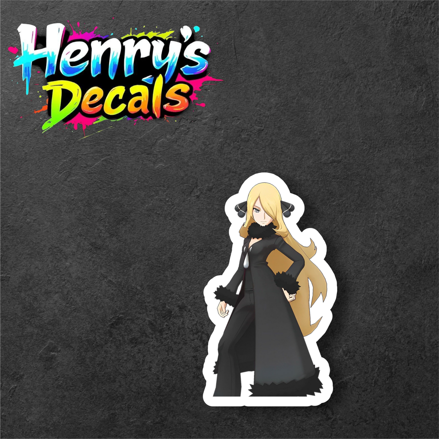 Anime Cynthia Sticker Car Decal