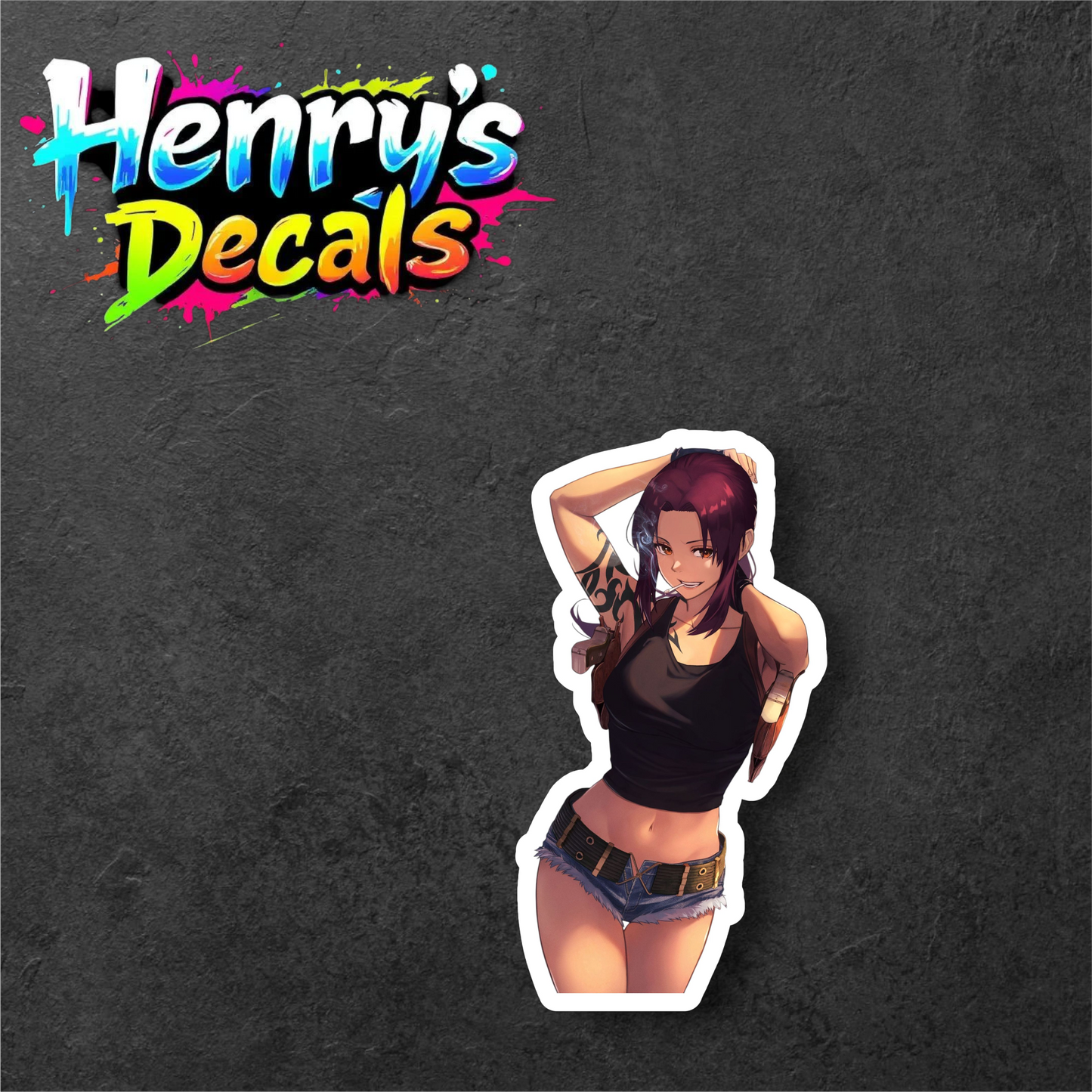Anime Revy Sticker Car Decal
