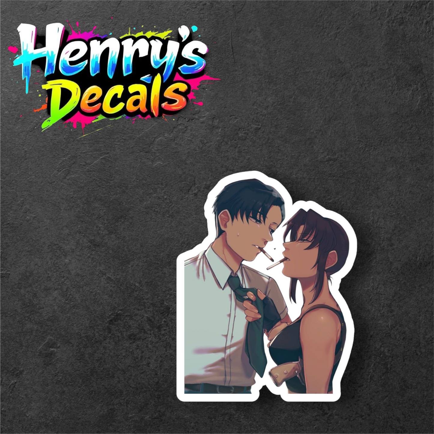 Anime Rock & Revy Sticker Car Decal