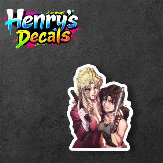 Anime Balalaika & Revy Sticker Car Decal