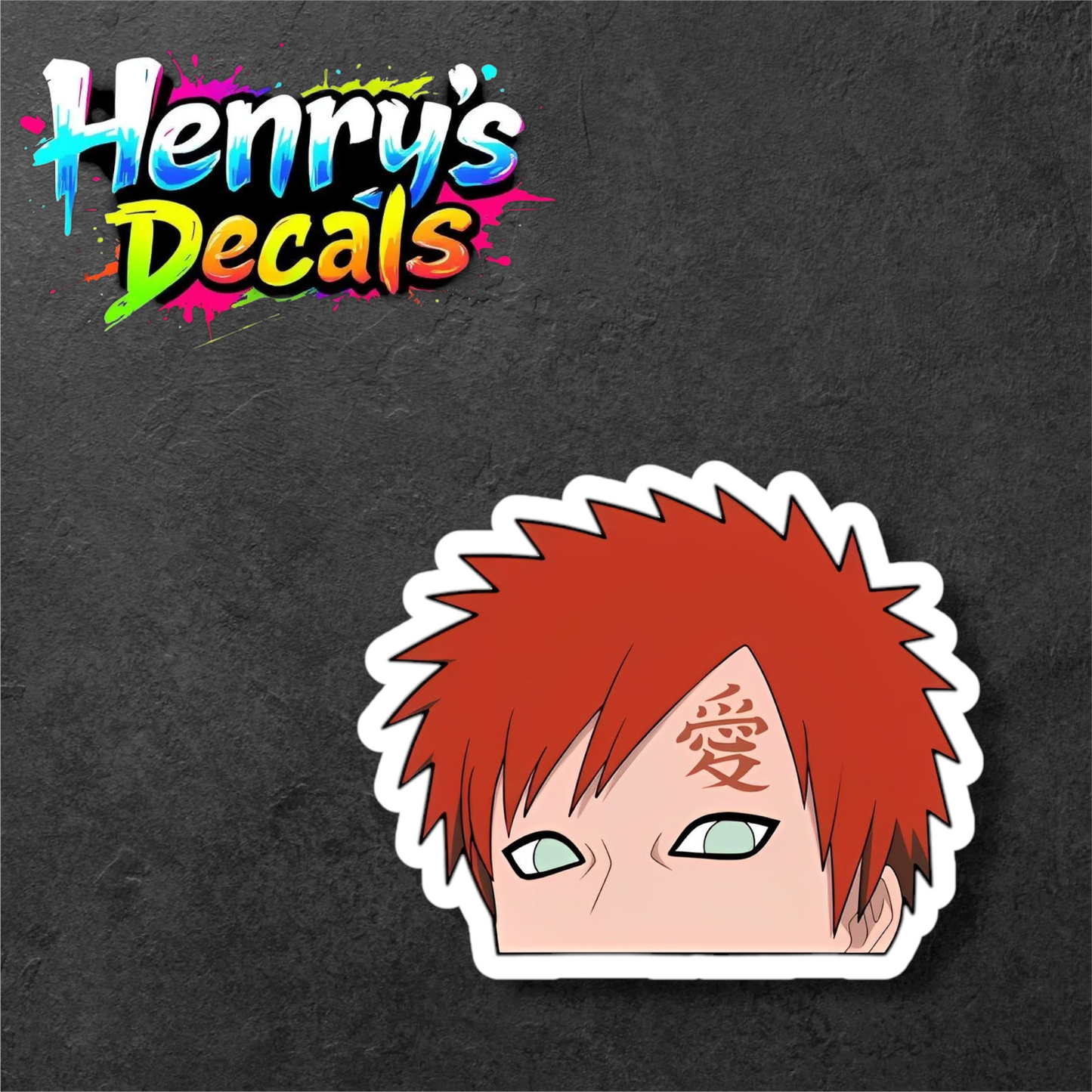 Anime Gaara Sticker Car Decal