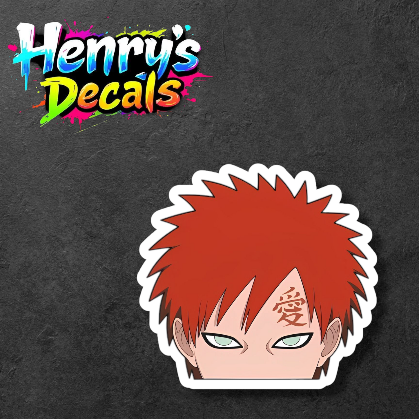 Anime Gaara Sticker Car Decal
